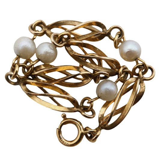 Retro paauksuota apyrankė