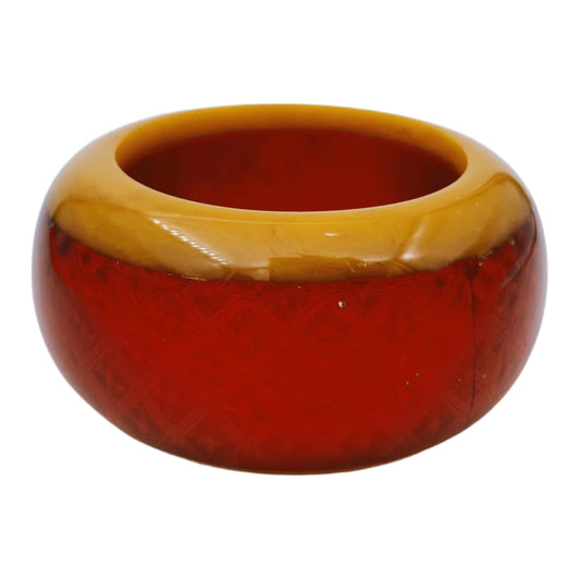 Art Deco bakelito ir lucito apyrankė