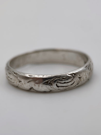 Antikvarinis “Ernest S. Marsh” sidabro žiedas