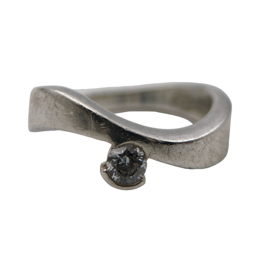 “Fossil” sidabro žiedas