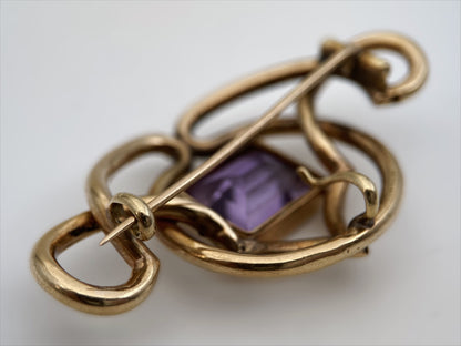 Sagė / pakabukas su stiklo kristalu