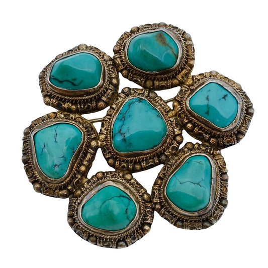 Sidabro ir turkio sagė