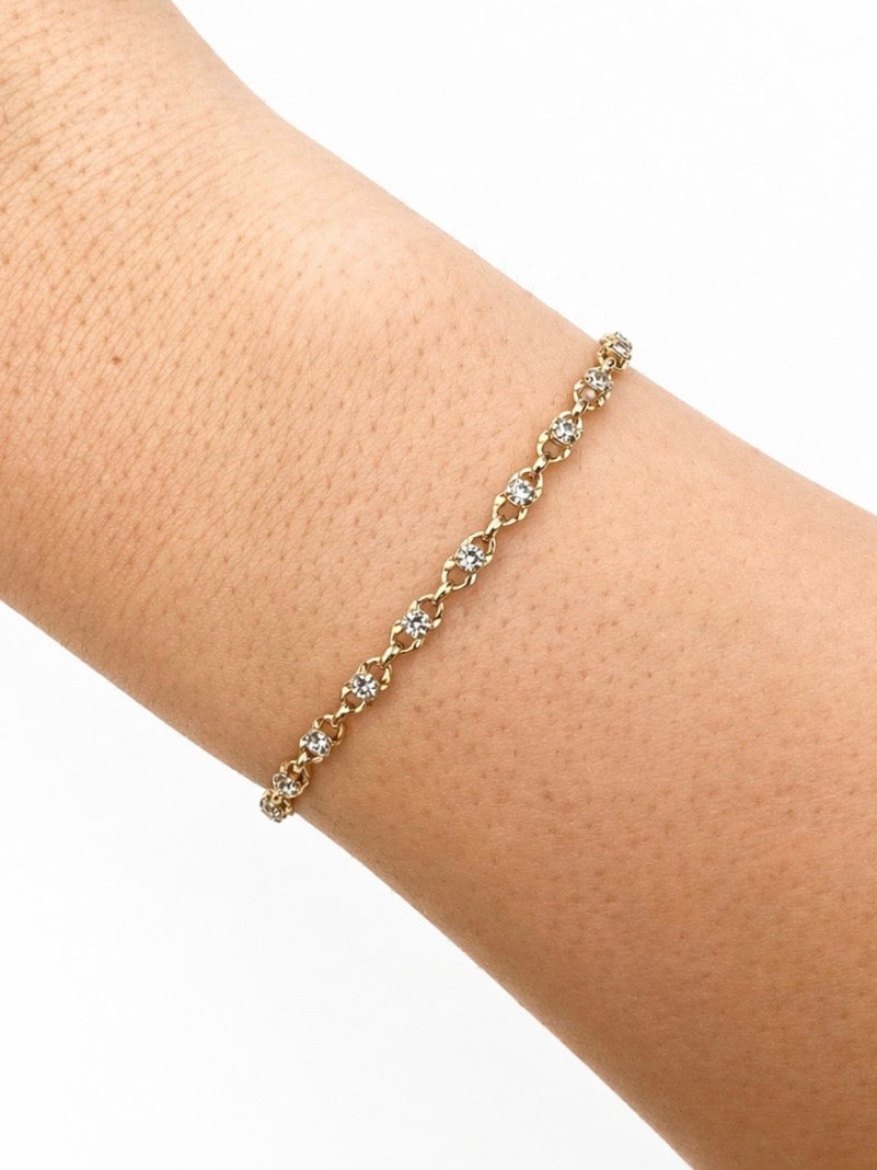 “Krementz” gold-plated bracelet