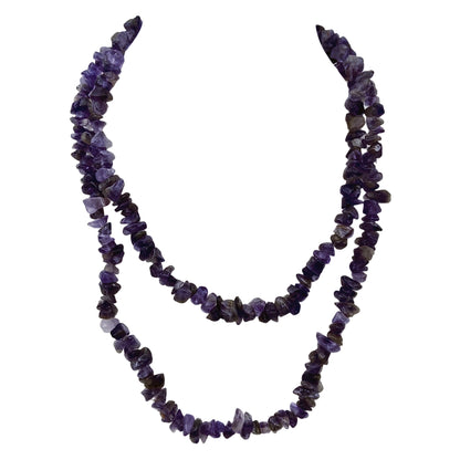 Natūralaus ametisto vėrinys