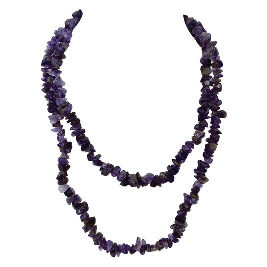 Natūralaus ametisto vėrinys