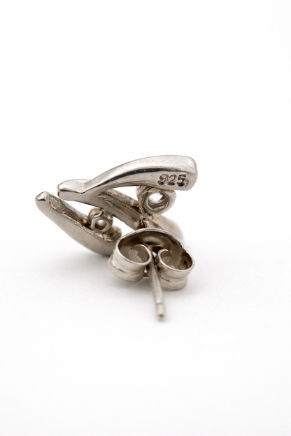 Sidabro auskarai su cirkoniais