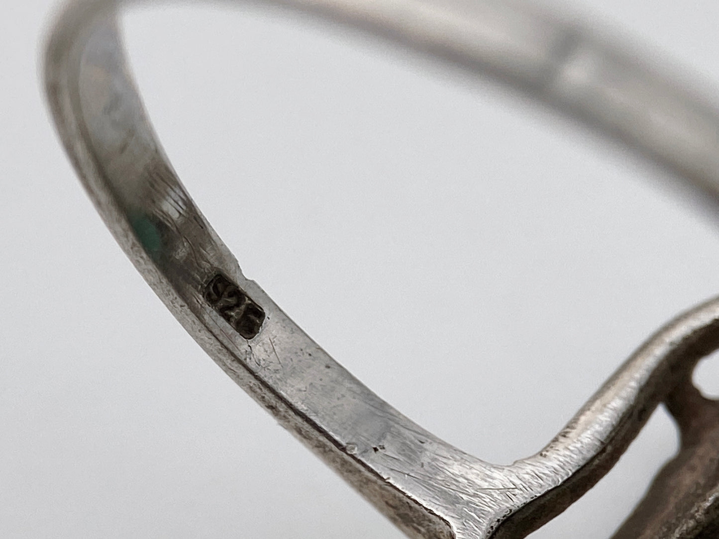 Art Deco sidabro žiedas