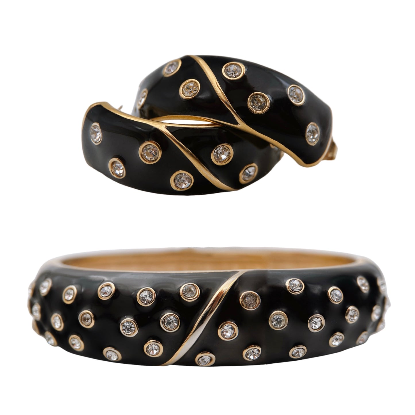 “Daniel Swarovski” apyrankės ir auskarų komplektas