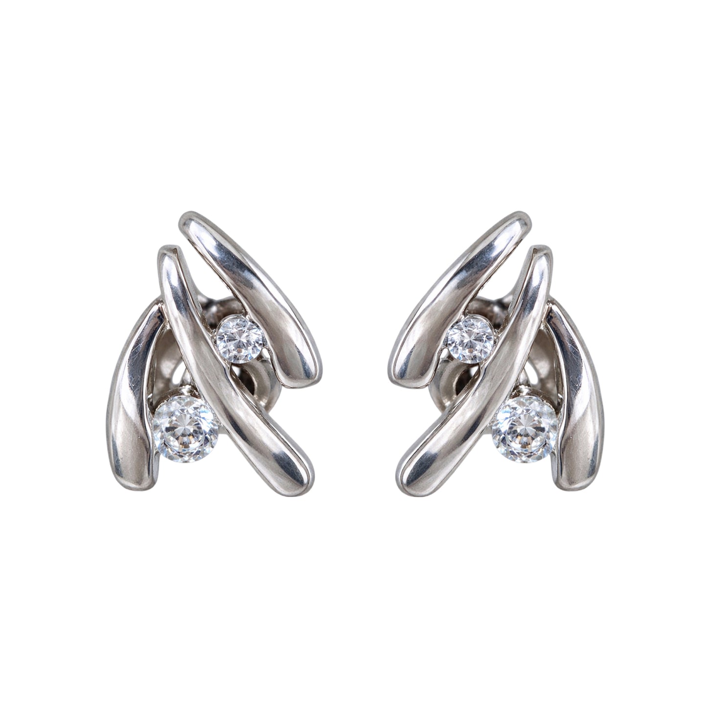 Sidabro auskarai su cirkoniais