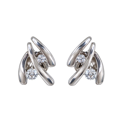 Sidabro auskarai su cirkoniais