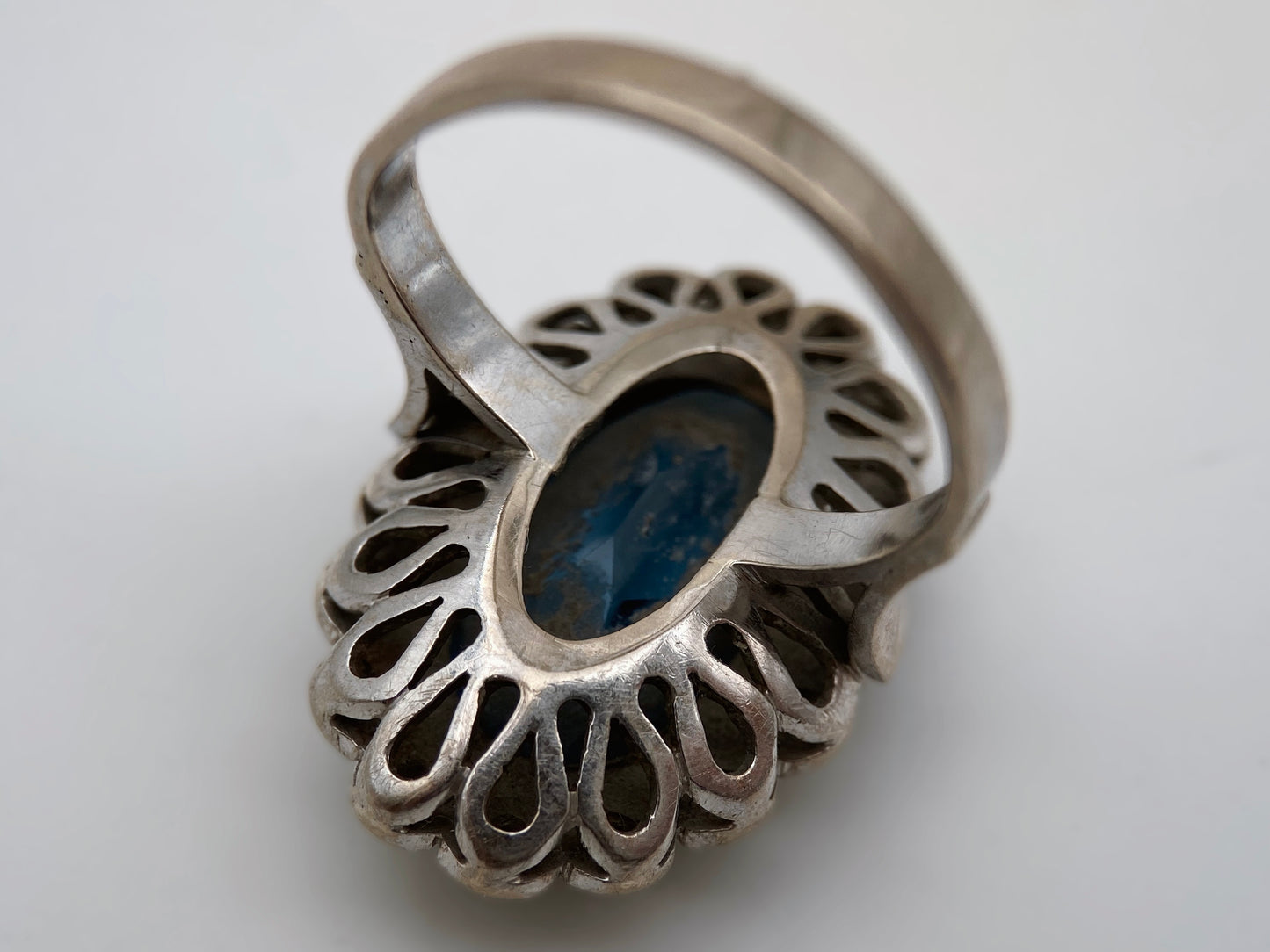 Retro sidabro žiedas