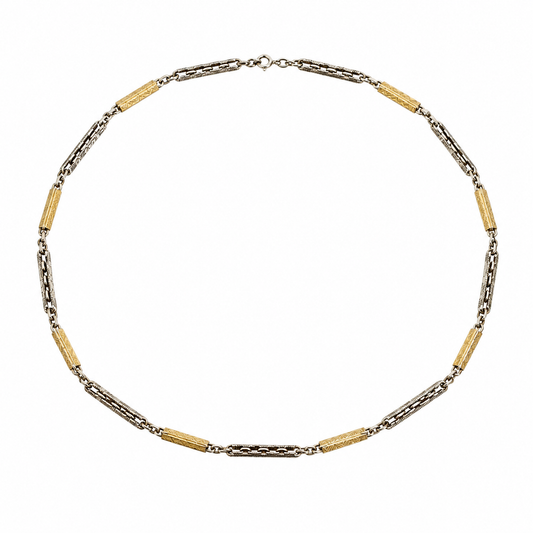 “Forstner” 14K auksu dengta Art Deco grandinėlė