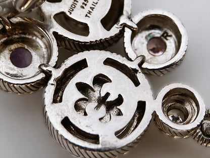 “Judith Ripka” sidabro auskarai klipsai