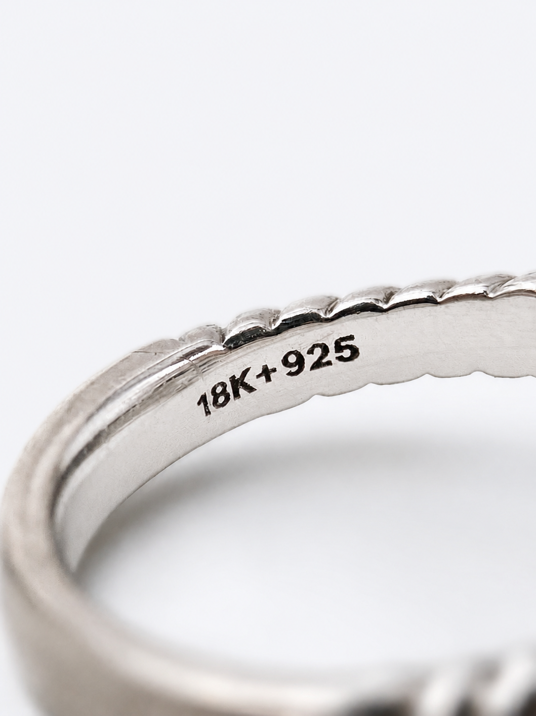 “Colore | SG” silver and gold ring