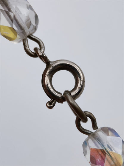 Retro vėrinys su Aurora Borealis stiklo karoliukais