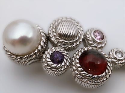 “Judith Ripka” sidabro auskarai klipsai