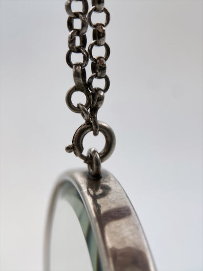 “Reed & Barton“ sidabro medalionas / veidrodėlis