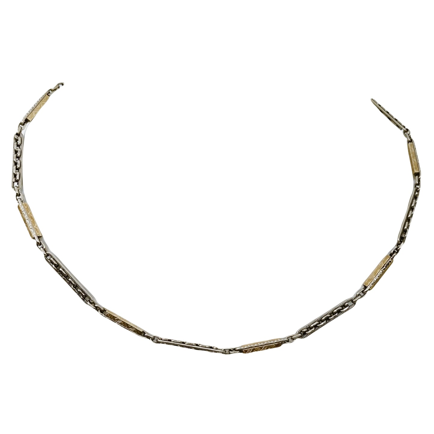 Art Deco “Forstner” paauksuota grandinėlė