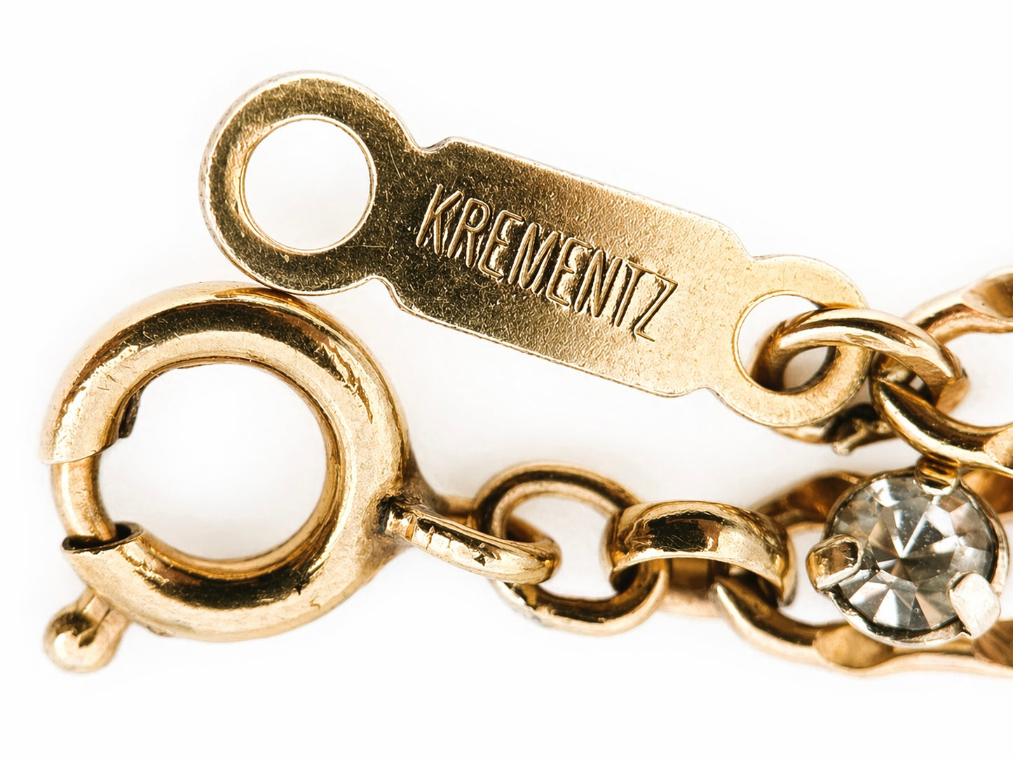 “Krementz” gold-plated bracelet