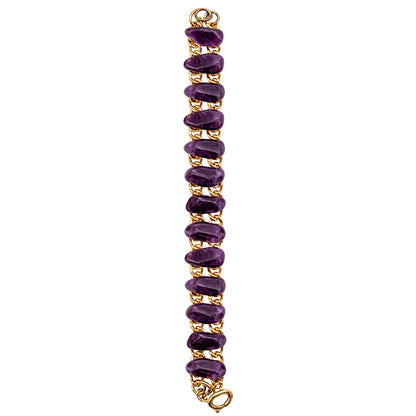 Bracelet with amethysts
