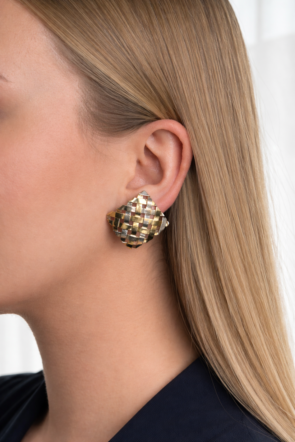 Gabriel Ofiesh silver and gold earrings