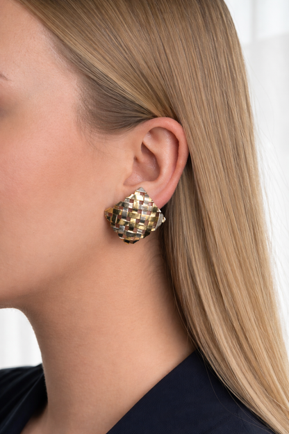 Gabriel Ofiesh silver and gold earrings
