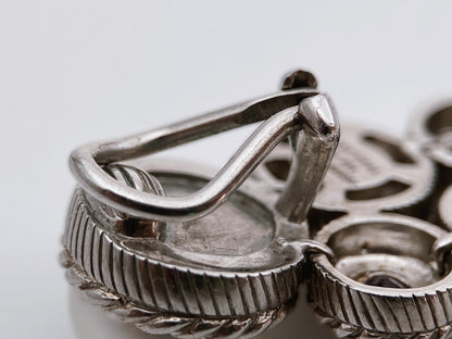 “Judith Ripka” sidabro auskarai klipsai