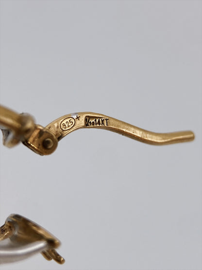 “Ralph Lauren” sidabro ir aukso auskarai