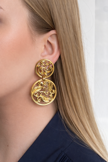 “Yves Saint Laurent” auskarai klipsai