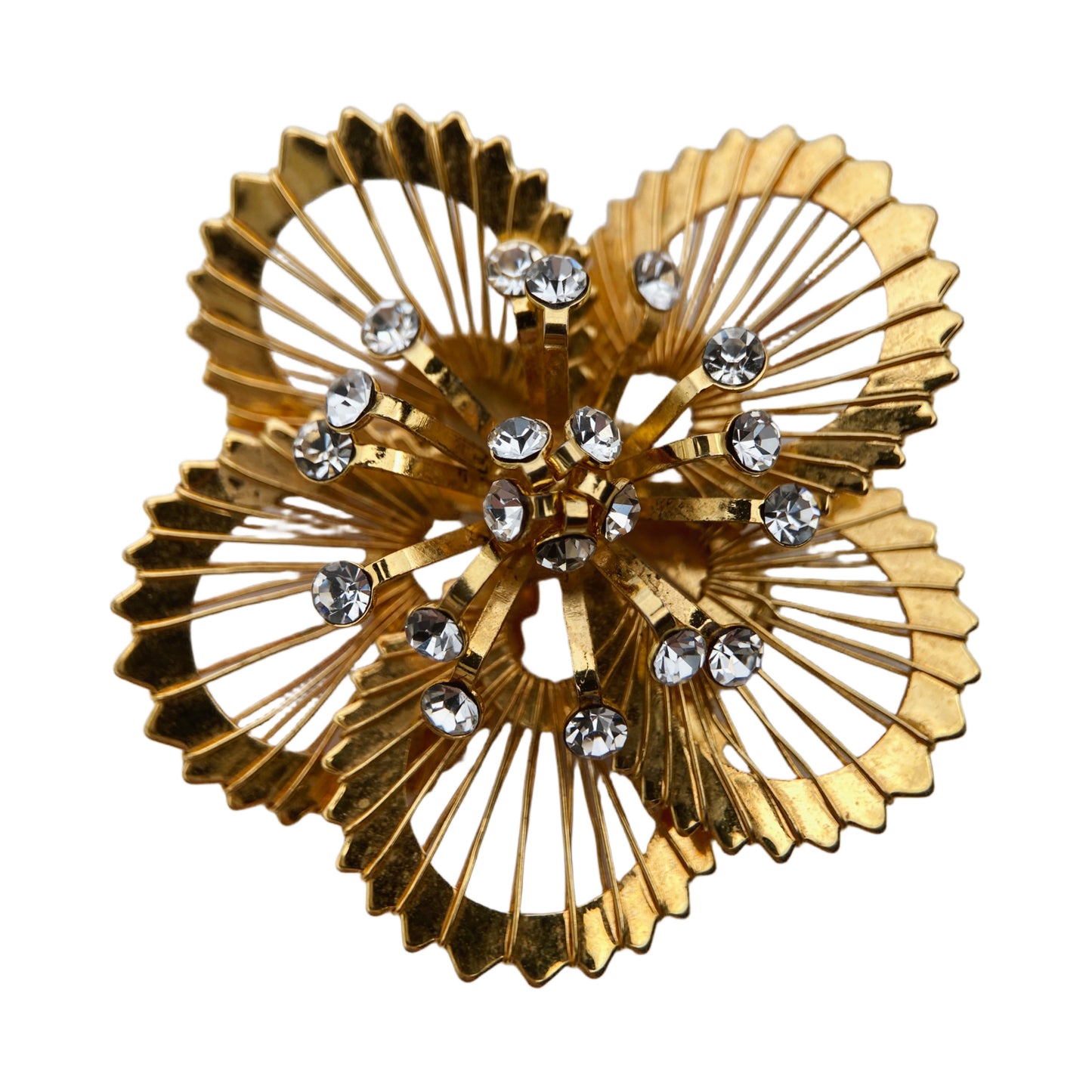 "Monet" gold-plated brooch