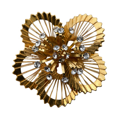"Monet" gold-plated brooch