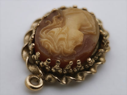 Paauksuotas kamėjos pakabukas