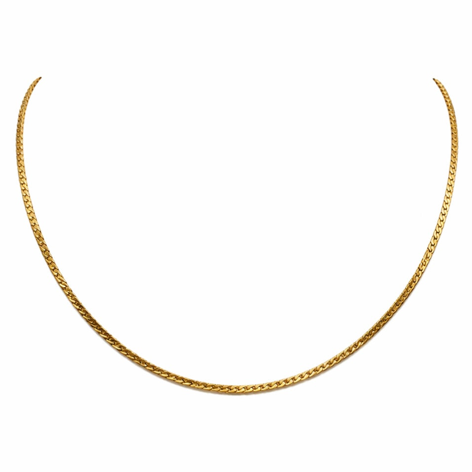 "S. Lind" gold-plated chain