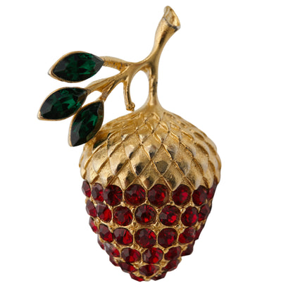 Vintažinė sagė su kristalais