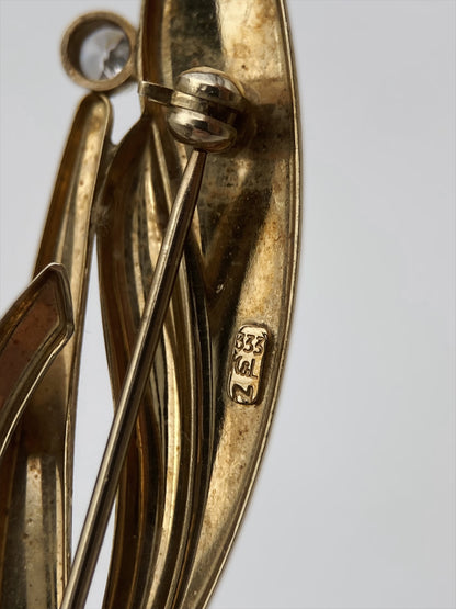 Aukso sagė su cirkoniu