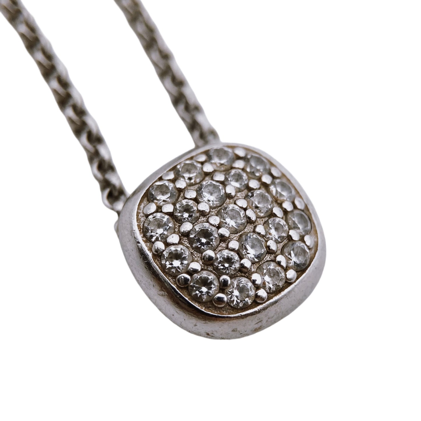 Fossil silver necklace