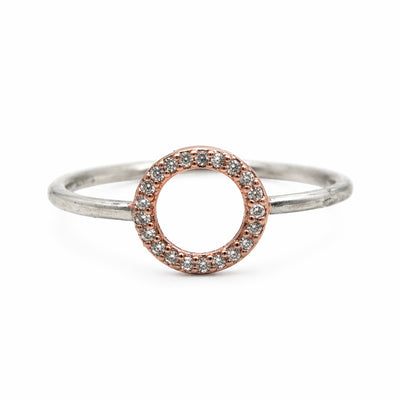 Sidabro žiedas su cirkoniais