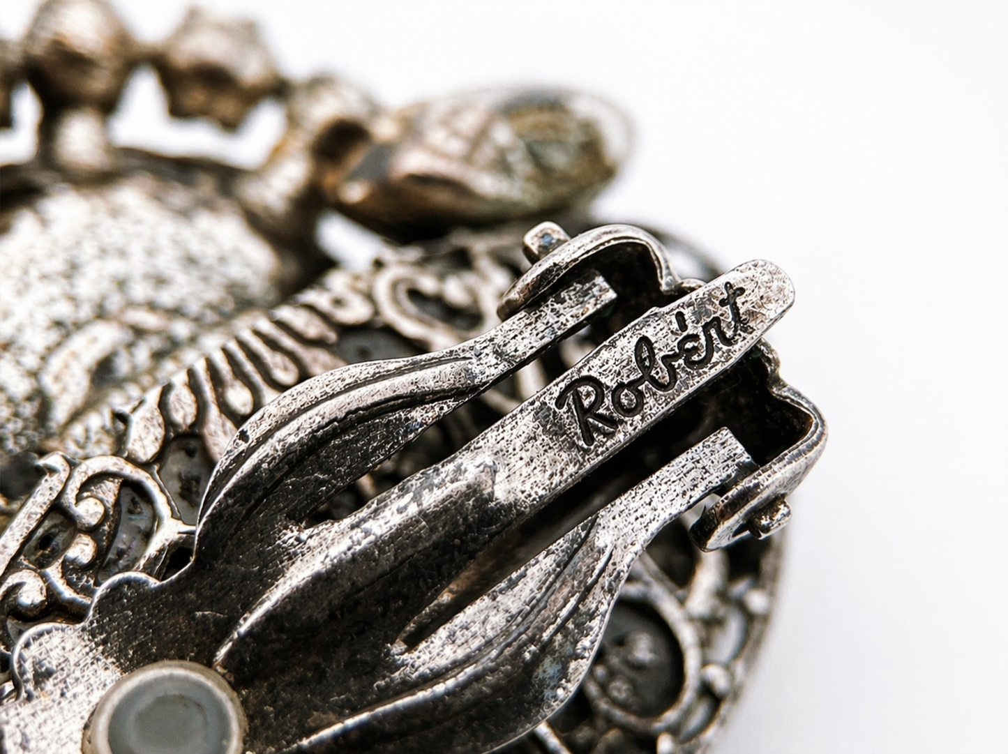 Retro "Original by Robert" bracelet and clip-on earrings