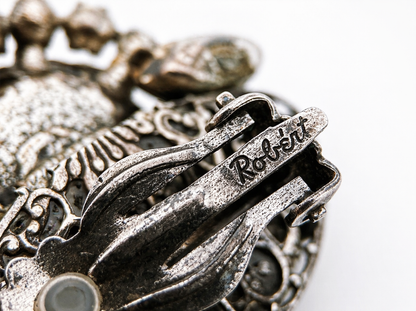 Retro "Original by Robert" bracelet and clip-on earrings