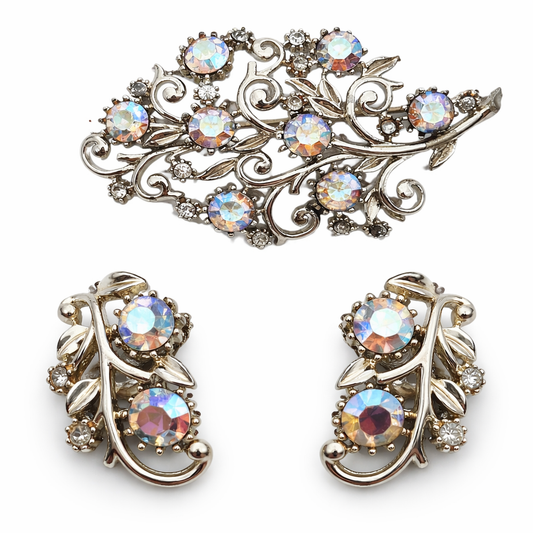 “Coro” sagė ir klipsai su Aurora Borealis stiklo kristalais