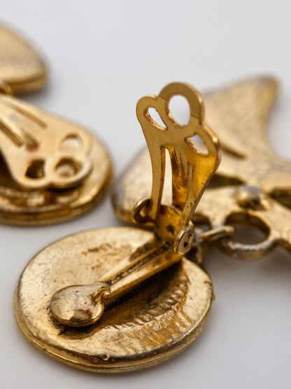 Vintažiniai auskarai klipsai