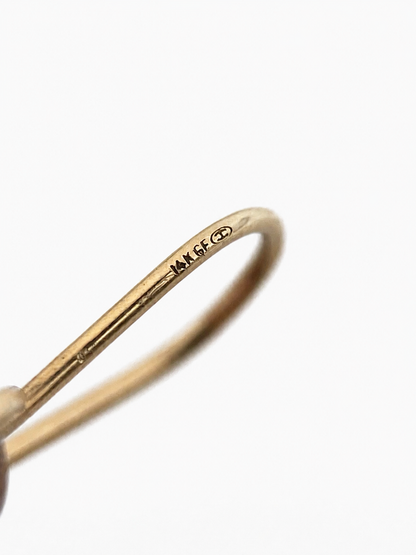 14K auksu dengti auskarai