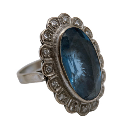 Retro sidabro žiedas