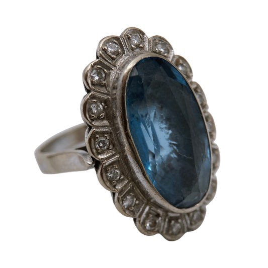 Retro sidabro žiedas