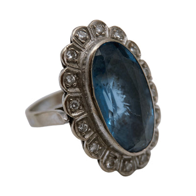 Retro sidabro žiedas