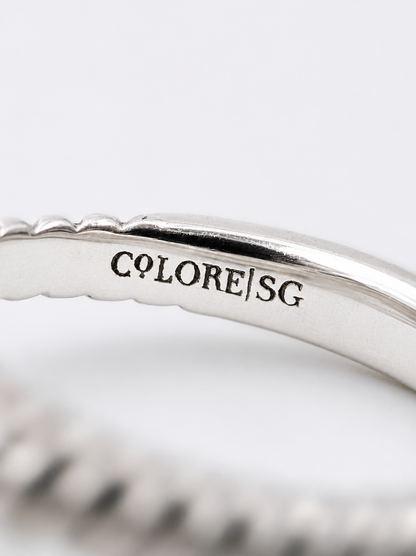 “Colore | SG” silver and gold ring