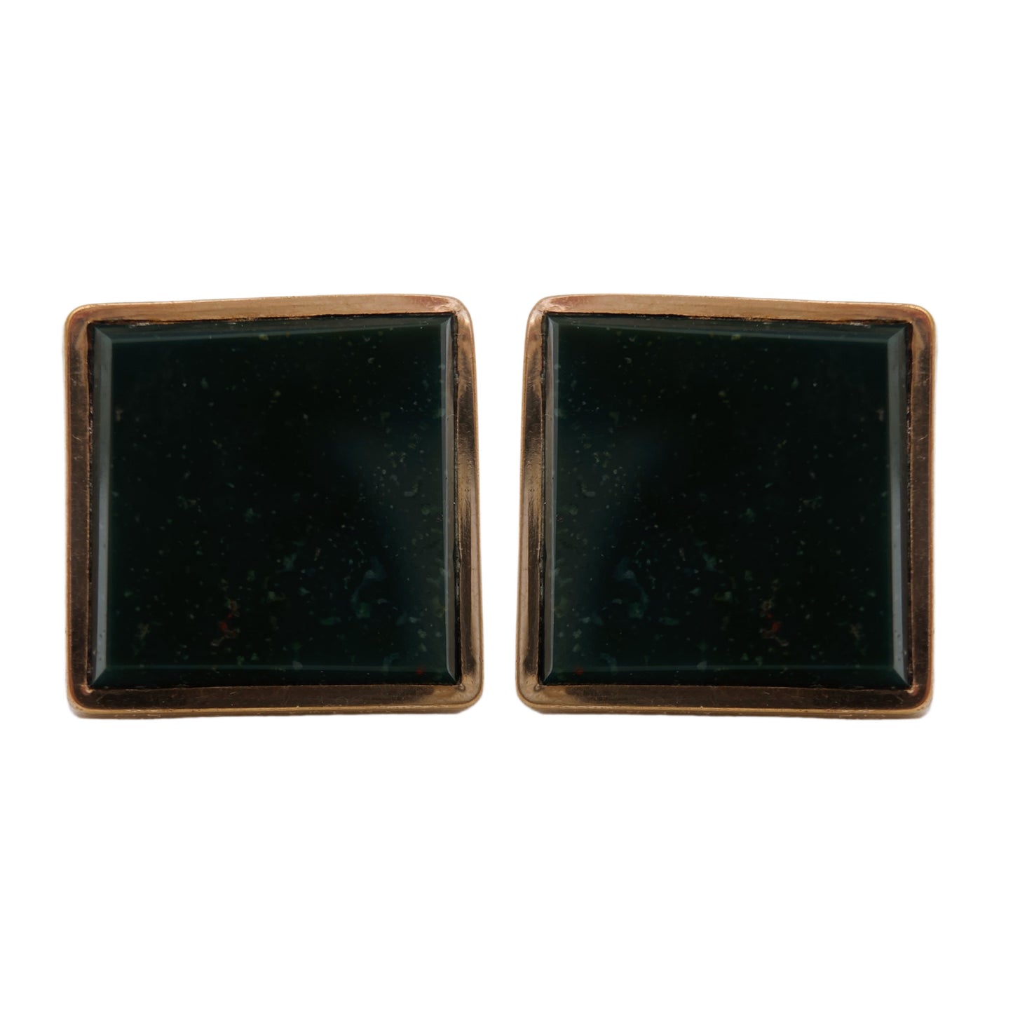 Art Deco paauksuoti auskarai su sraigtiniu užsegimu