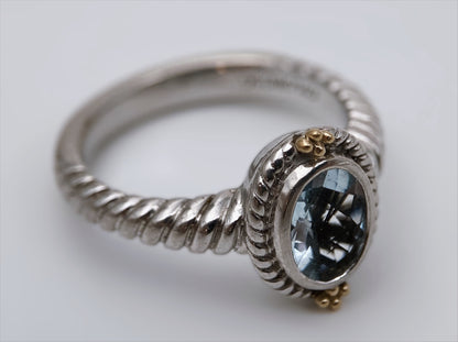 “Colore | SG” sidabro ir aukso žiedas