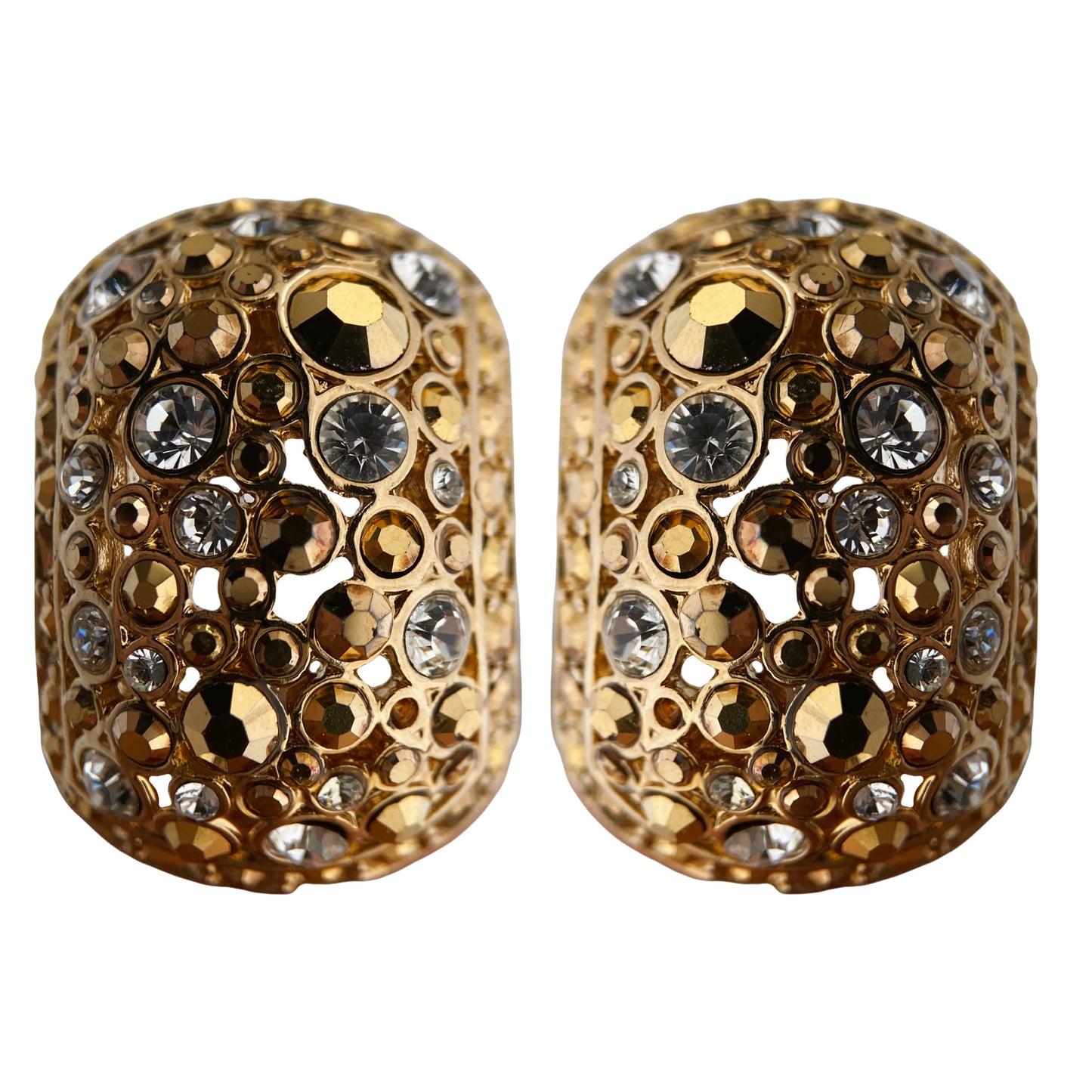 “St. John” clip-on earrings
