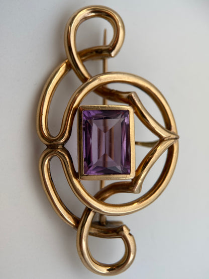 Sagė / pakabukas su stiklo kristalu